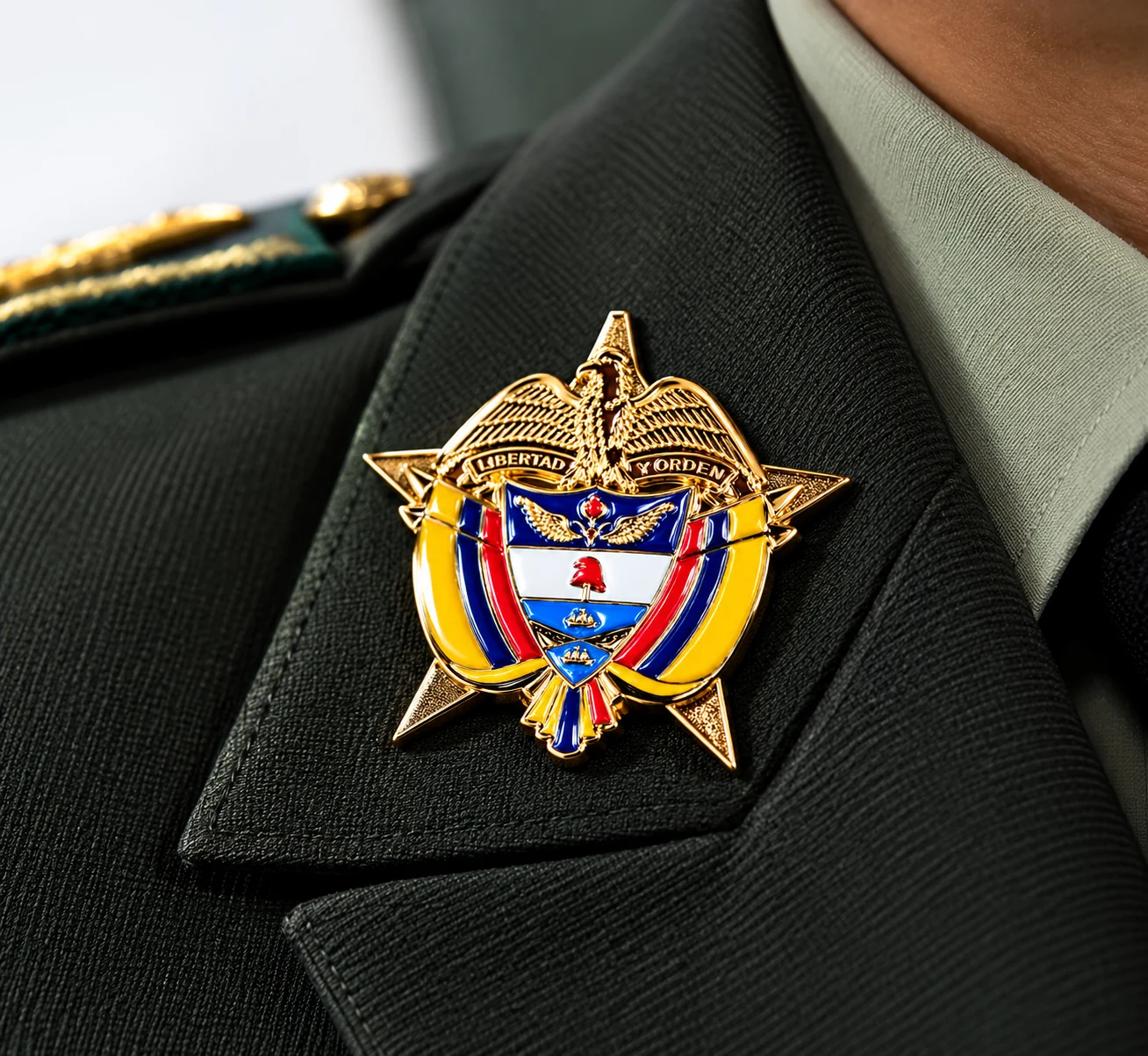 Insignia sobre uniforme