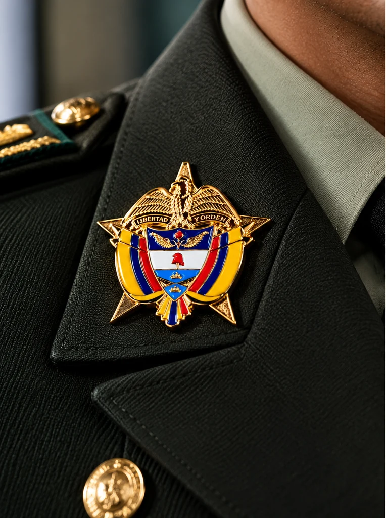 Insignia portada en uniforme