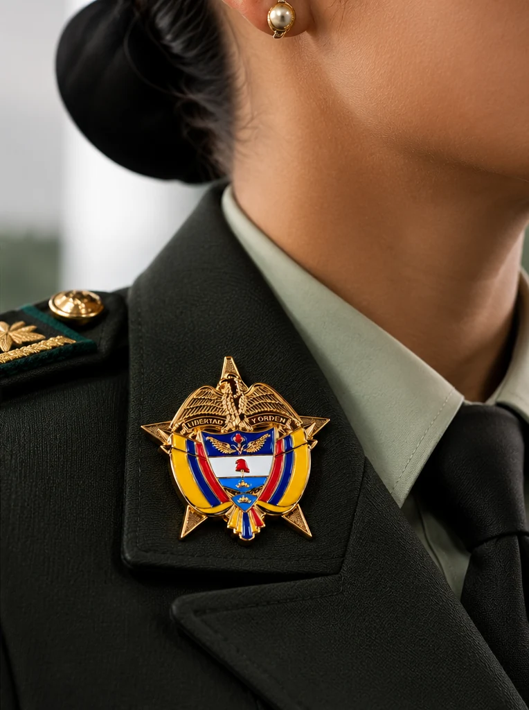 Insignia en uniforme femenino